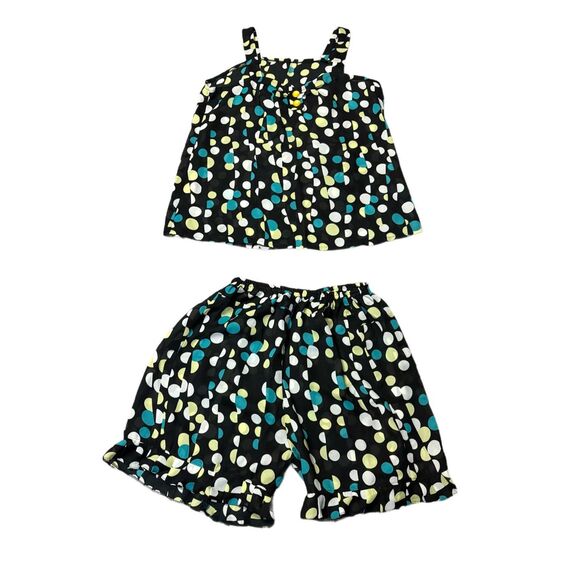 Two piece turquoise and black and white lounge set/pjs - Picture 1 of 9